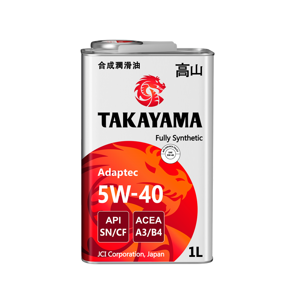 TAKAYAMA Adaptec 5W40 АСЕА А3/В4 API SN/CF 1л (металл)