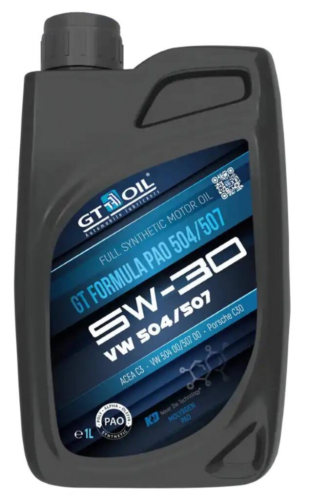 GT OIL Formula PAO 504/507 SN 5W30 1л