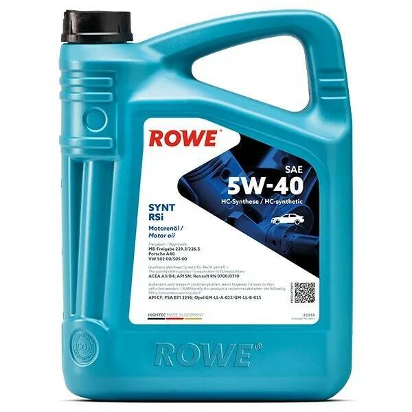 ROWE HIGHTEC SYNT RSi 5W40 4л (синт)