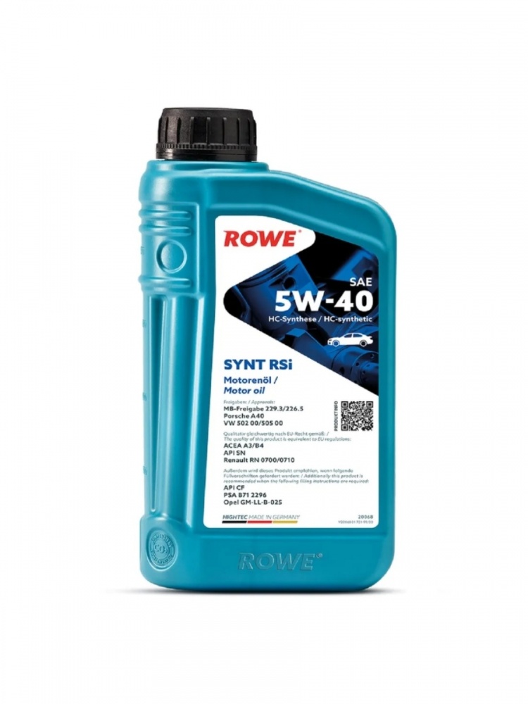 ROWE HIGHTEC SYNT RSi 5W40 1л (синт)