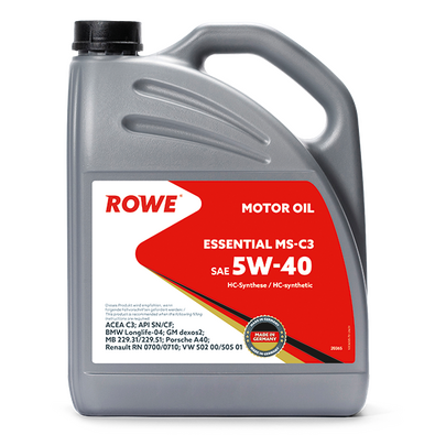 ROWE ESSENTIAL 5W40 MS-C3 5л (синт)