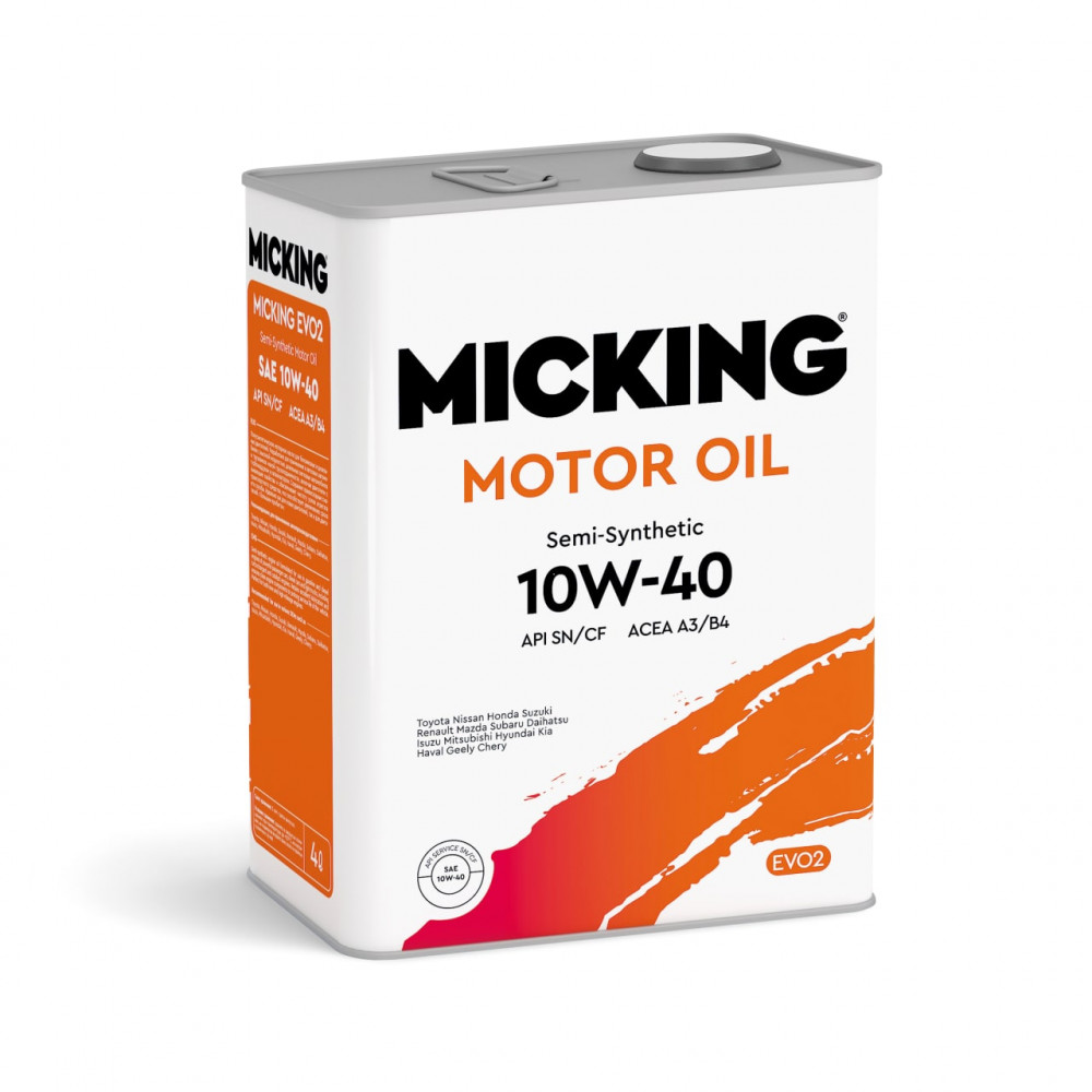 Micking Motor Oil EVO2 10W40 API SN/CF 4л