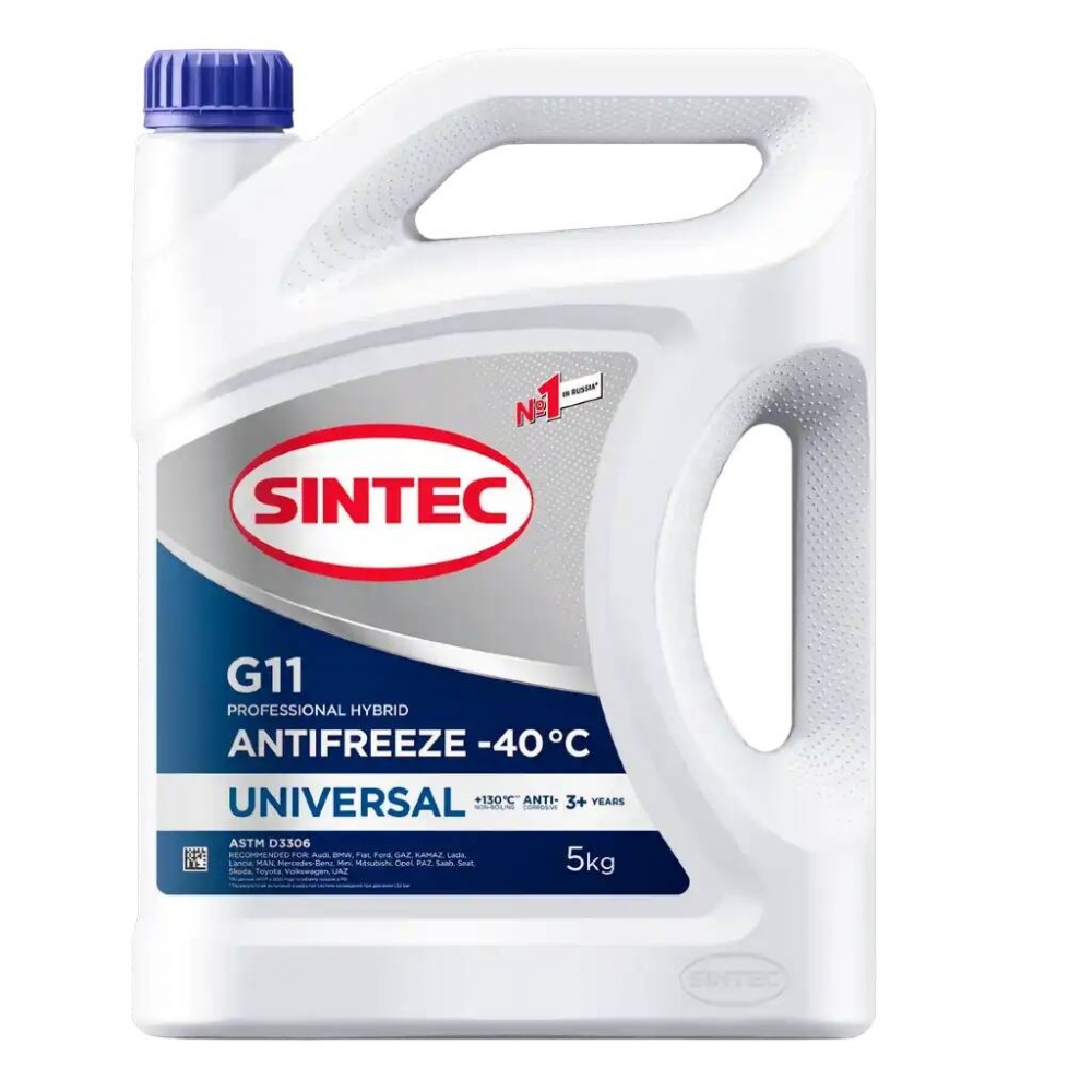 Антифриз Sintec Universal (синий) G 11 5кг