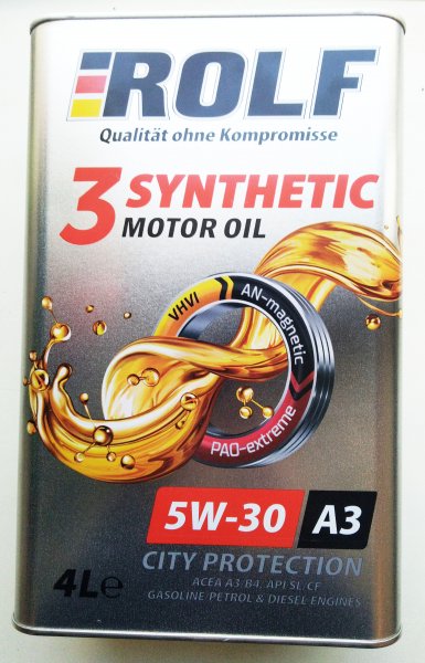 ROLF 3-SYNTHETIC 5W30 ACEA A3/B4  1л